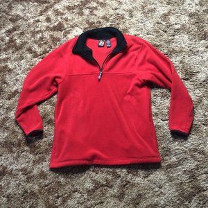 VINTAGE JC Penny USA Olympic Fleece Long Sleeve Quarter Zip Sweater Size Medium